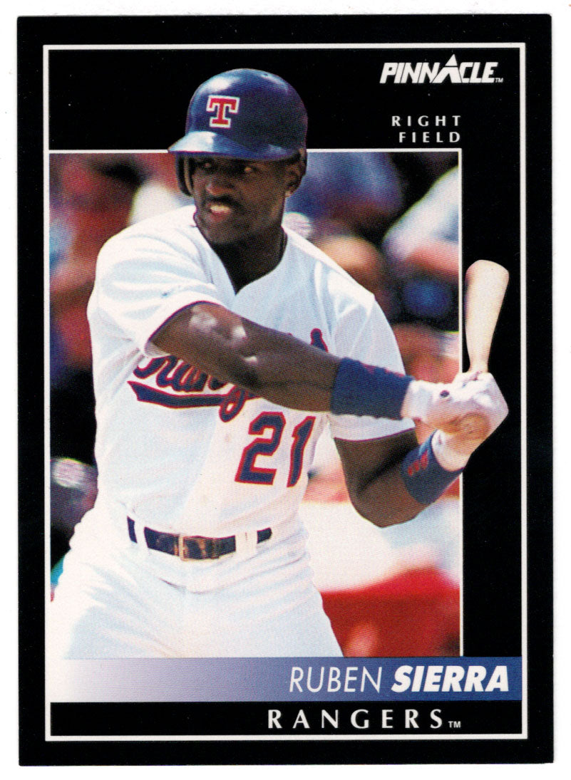 Ruben Sierra - Texas Rangers (MLB Baseball Card) 1992 Score Pinnacle # 14 Mint