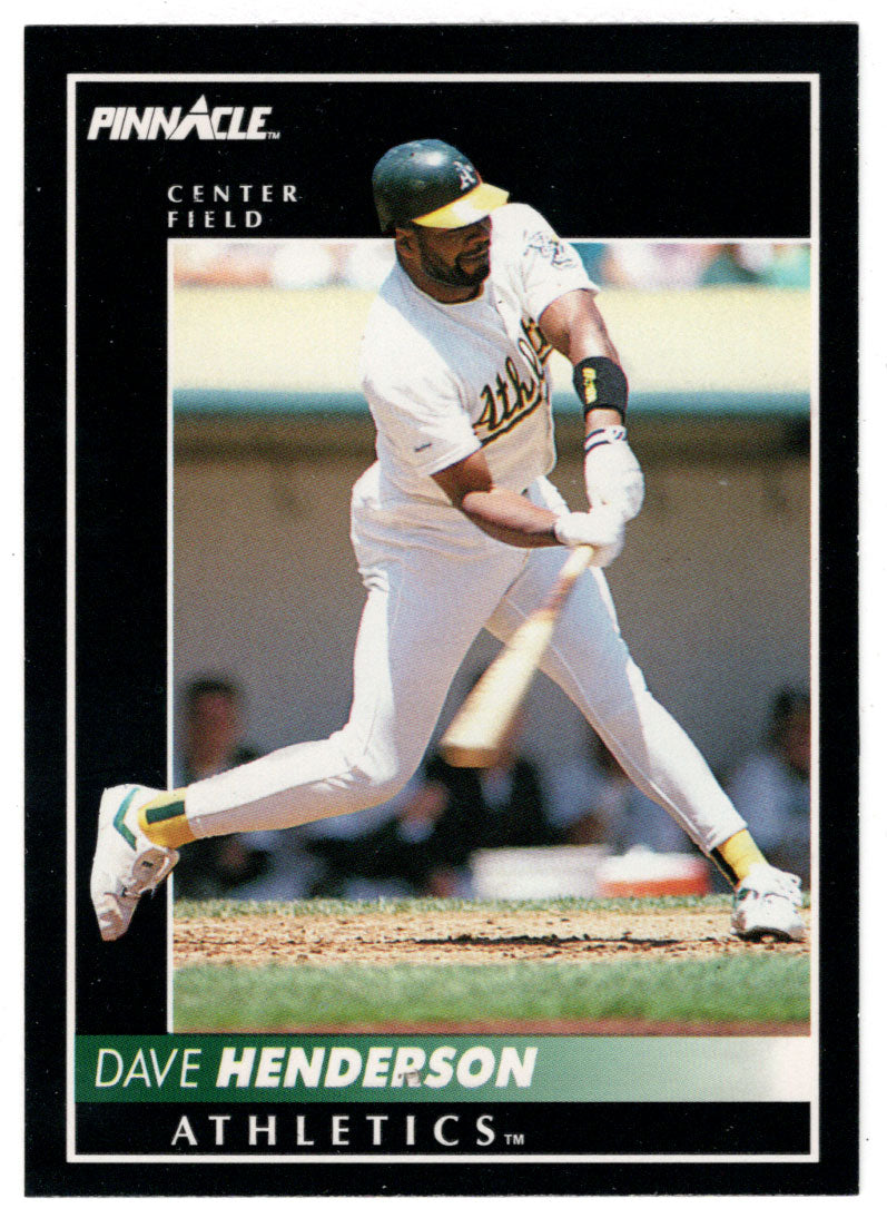 Dave Henderson - Oakland Athletics (MLB Baseball Card) 1992 Score Pinnacle # 16 Mint