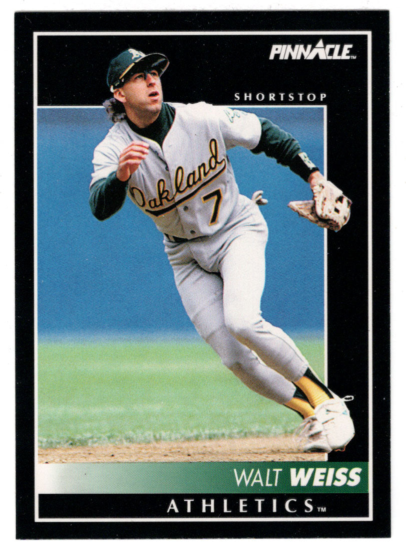 Walt Weiss - Oakland Athletics (MLB Baseball Card) 1992 Score Pinnacle # 56 Mint
