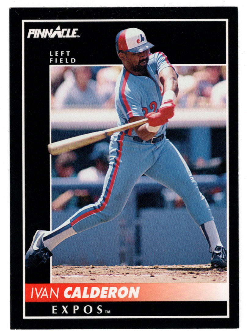 Ivan Calderon - Montreal Expos (MLB Baseball Card) 1992 Score Pinnacle # 58 Mint