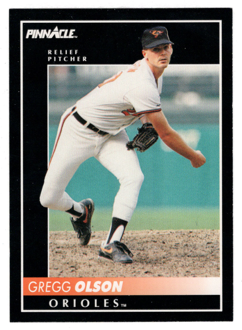 Gregg Olson - Baltimore Orioles (MLB Baseball Card) 1992 Score Pinnacle # 61 Mint