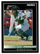 Terry Steinbach - Oakland Athletics (MLB Baseball Card) 1992 Score Pinnacle # 76 Mint