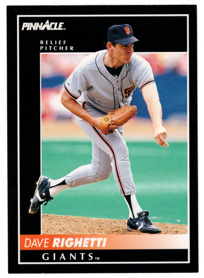 Dave Righetti - San Francisco Giants (MLB Baseball Card) 1992 Score Pinnacle # 82 Mint