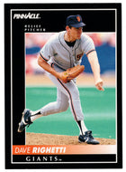 Dave Righetti - San Francisco Giants (MLB Baseball Card) 1992 Score Pinnacle # 82 Mint