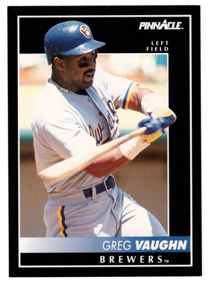 Greg Vaughn - Milwaukee Brewers (MLB Baseball Card) 1992 Score Pinnacle # 92 Mint