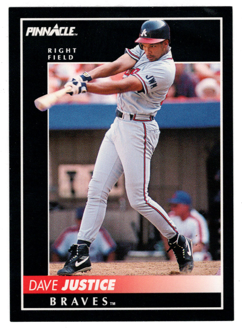David Justice - Atlanta Braves (MLB Baseball Card) 1992 Score Pinnacle # 100 Mint