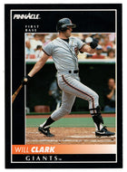 Will Clark - San Francisco Giants (MLB Baseball Card) 1992 Score Pinnacle # 122 Mint