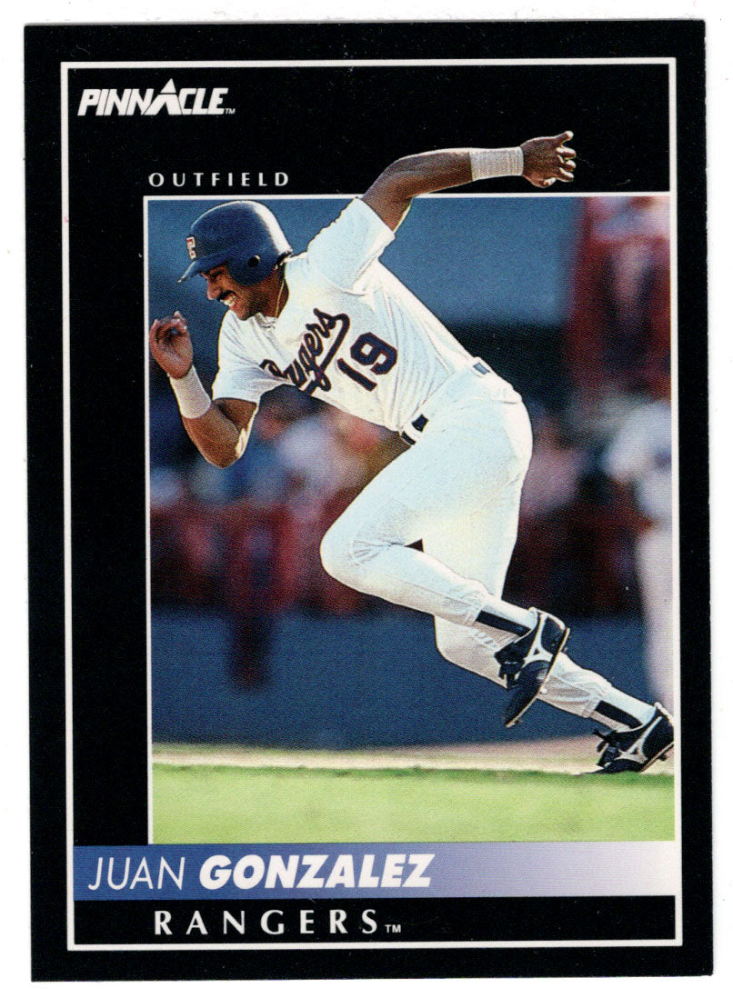 Juan Gonzalez - Texas Rangers (MLB Baseball Card) 1992 Score Pinnacle # 127 Mint