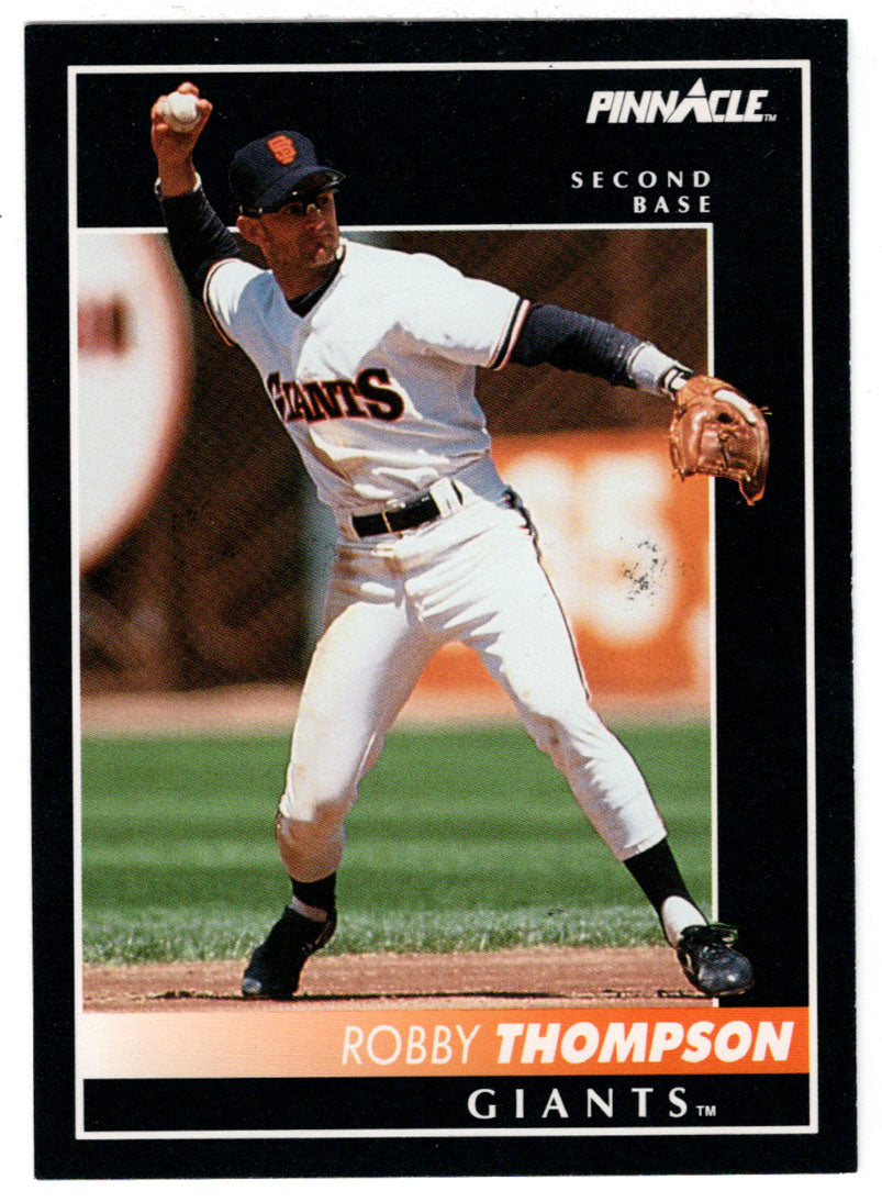 Robby Thompson - San Francisco Giants (MLB Baseball Card) 1992 Score Pinnacle # 143 Mint