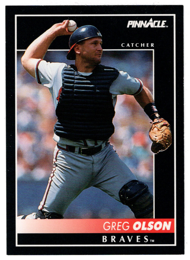 Greg Olson - Atlanta Braves (MLB Baseball Card) 1992 Score Pinnacle # 149 Mint