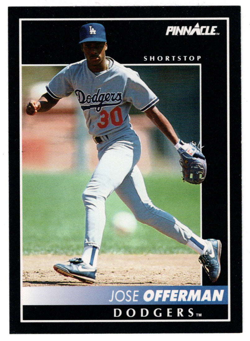 Jose Offerman - Los Angeles Dodgers (MLB Baseball Card) 1992 Score Pinnacle # 153 Mint