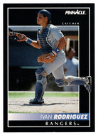 Ivan Rodriguez - Texas Rangers (MLB Baseball Card) 1992 Score Pinnacle # 156 Mint