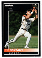 Luis Gonzalez - Houston Astros (MLB Baseball Card) 1992 Score Pinnacle # 163 Mint