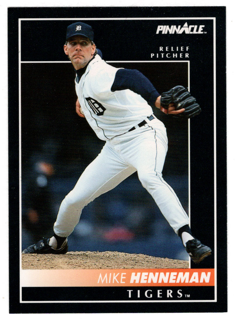 Mike Henneman - Detroit Tigers (MLB Baseball Card) 1992 Score Pinnacle # 164 Mint