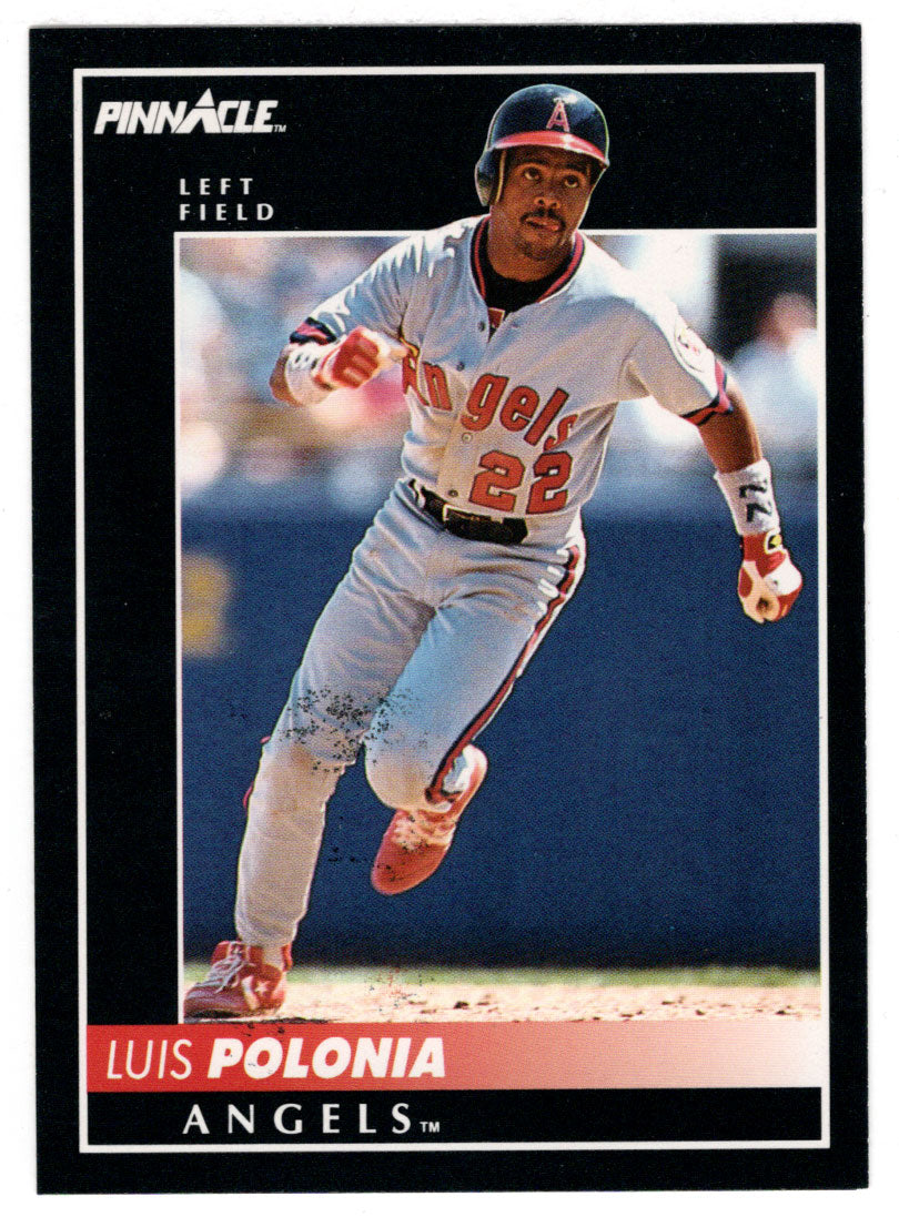 Luis Polonia - California Angels (MLB Baseball Card) 1992 Score Pinnacle # 166 Mint