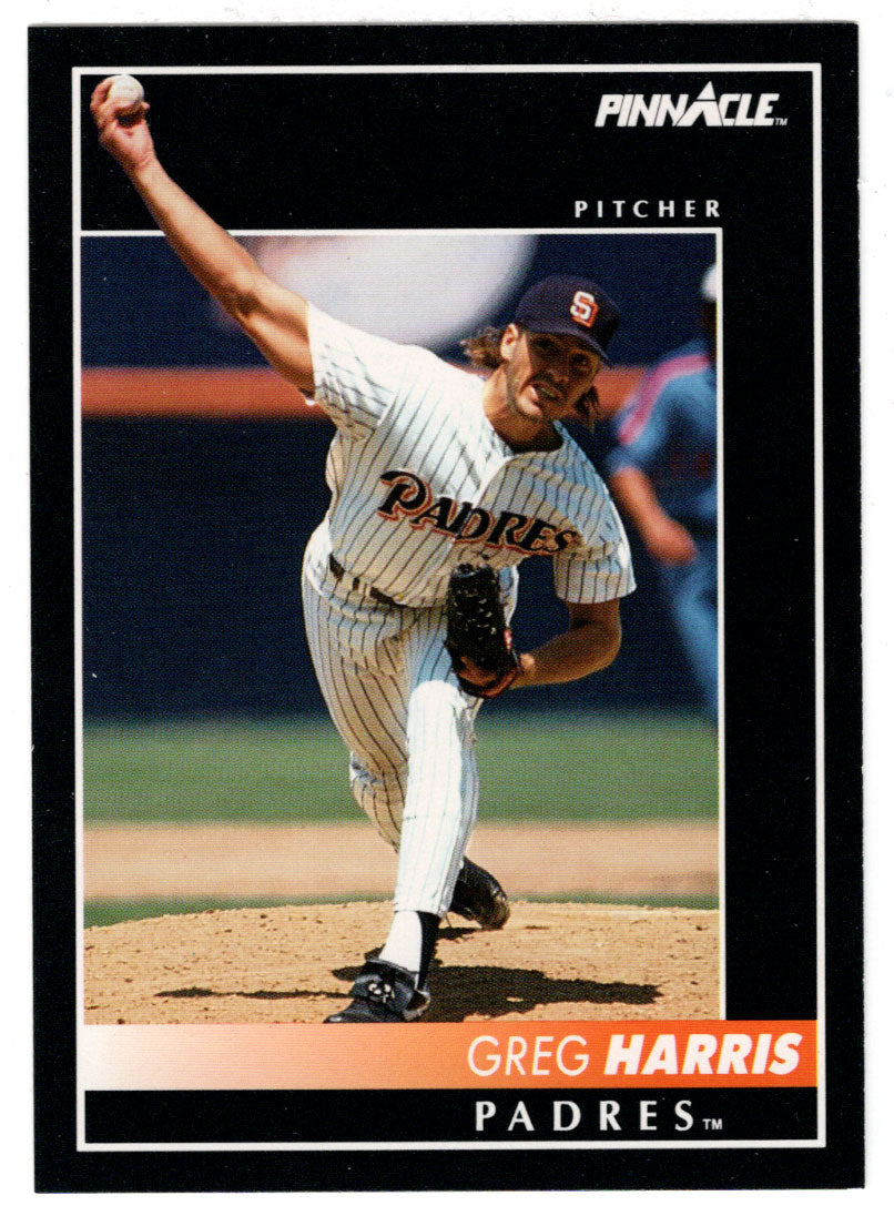 Greg W. Harris - San Diego Padres (MLB Baseball Card) 1992 Score Pinnacle # 169 Mint