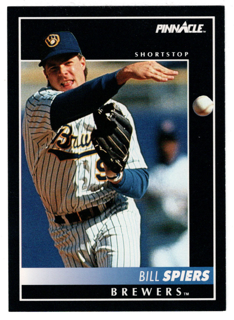 Bill Spiers - Milwaukee Brewers (MLB Baseball Card) 1992 Score Pinnacle # 177 Mint