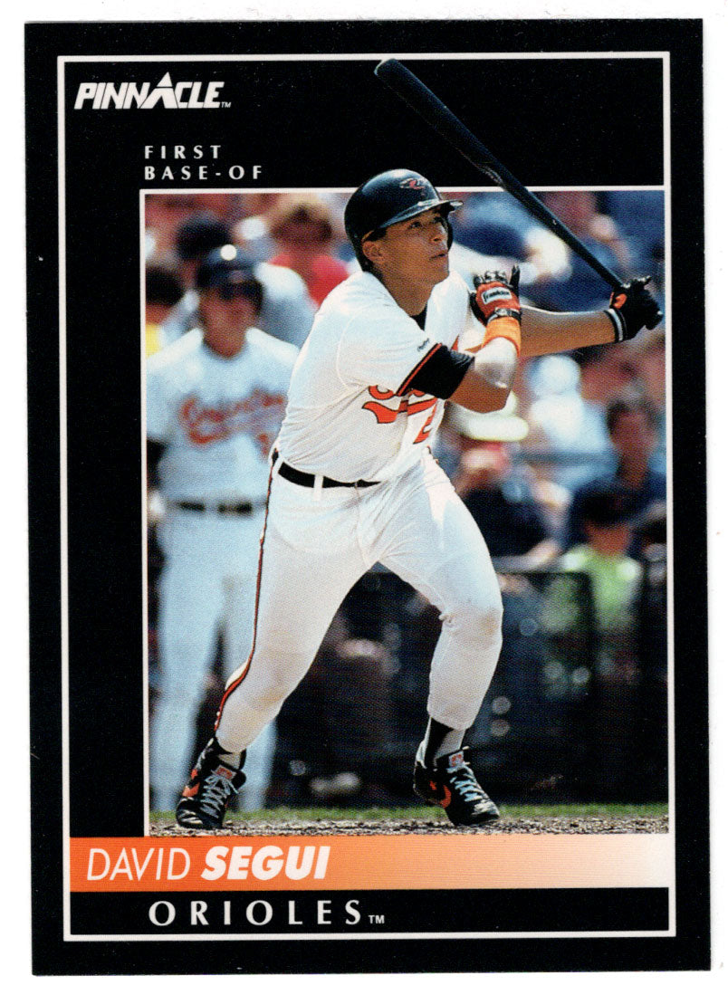David Segui - Baltimore Orioles (MLB Baseball Card) 1992 Score Pinnacle # 185 Mint