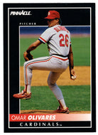 Omar Olivares - St. Louis Cardinals (MLB Baseball Card) 1992 Score Pinnacle # 186 Mint