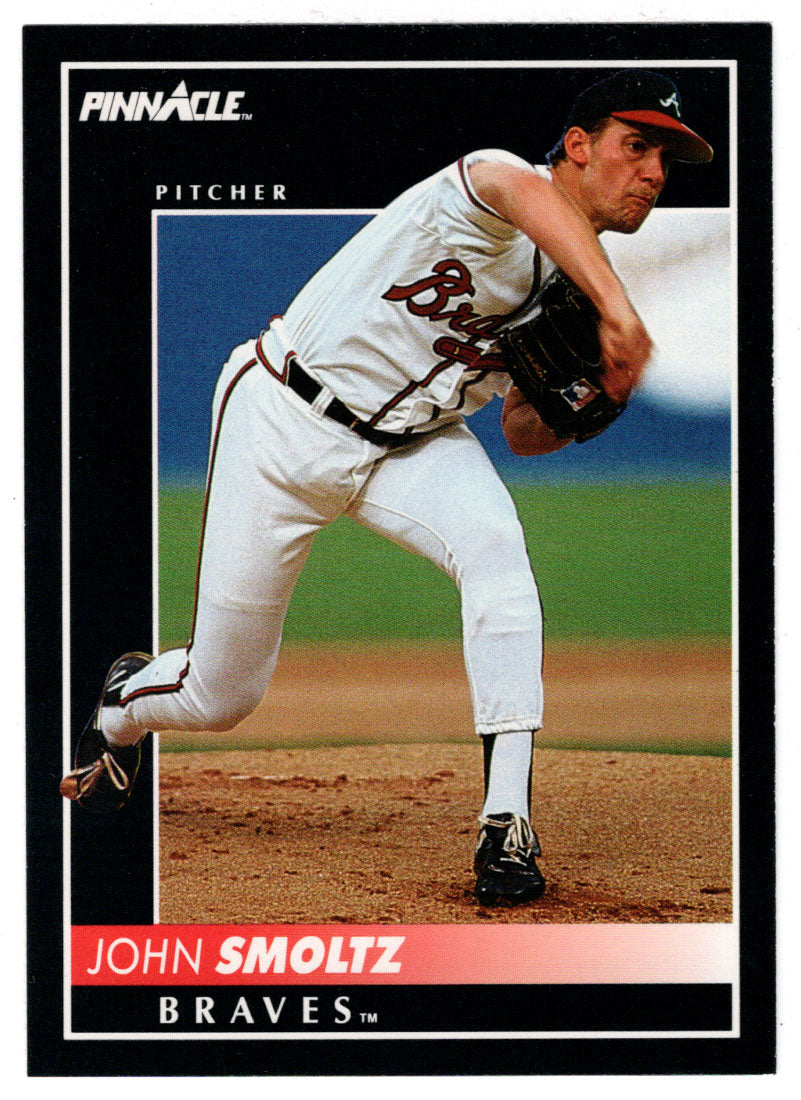 John Smoltz - Atlanta Braves (MLB Baseball Card) 1992 Score Pinnacle # 191 Mint