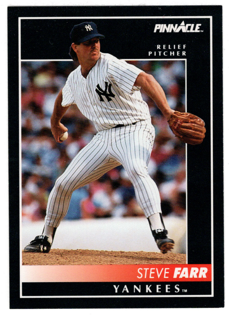Steve Farr - New York Yankees (MLB Baseball Card) 1992 Score Pinnacle # 206 Mint