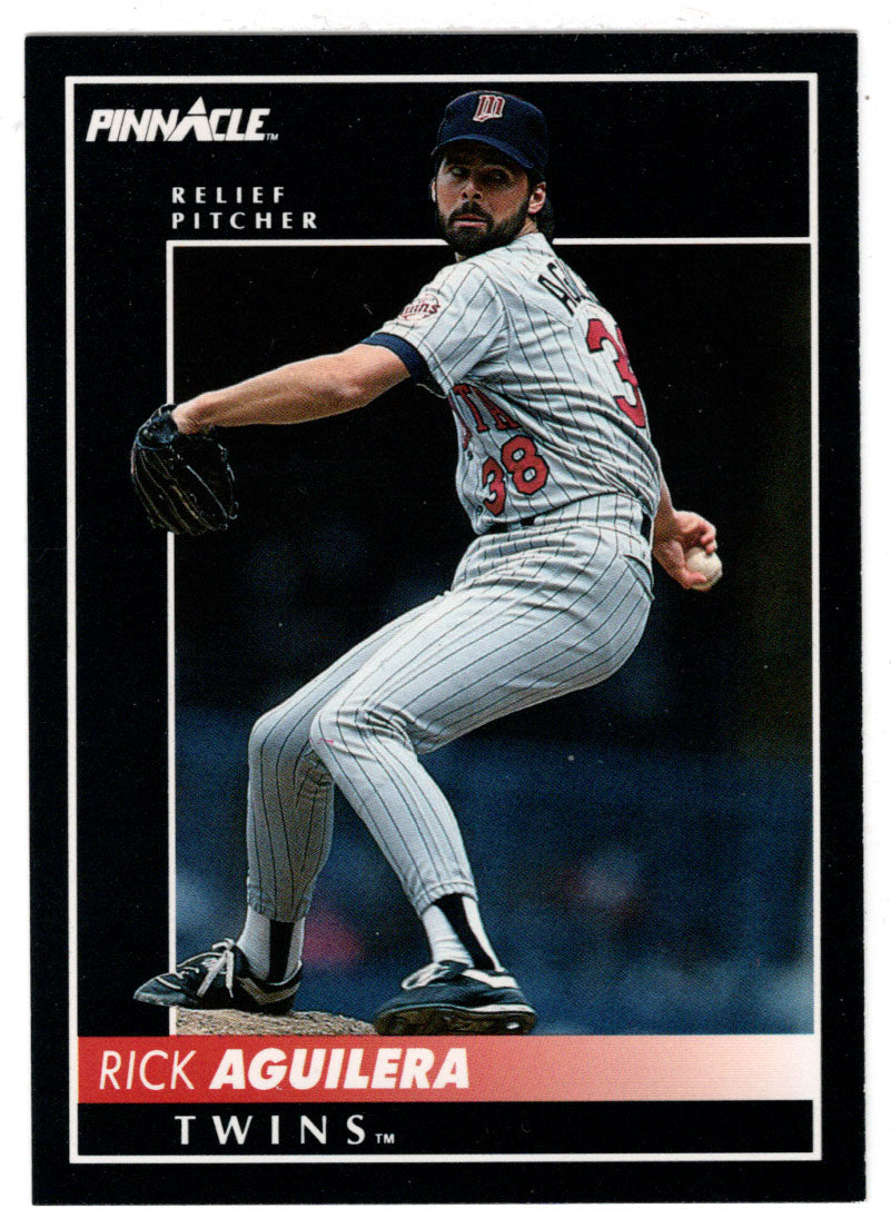 Rick Aguilera - Minnesota Twins (MLB Baseball Card) 1992 Score Pinnacle # 211 Mint