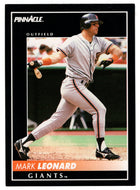 Mark Leonard - San Francisco Giants (MLB Baseball Card) 1992 Score Pinnacle # 233 Mint