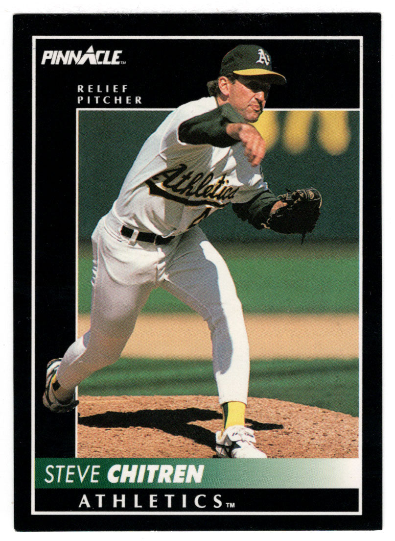 Steve Chitren - Oakland Athletics (MLB Baseball Card) 1992 Score Pinnacle # 236 Mint