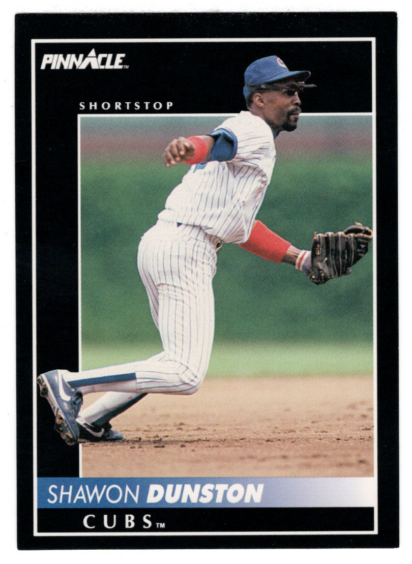 Shawon Dunston - Chicago Cubs (MLB Baseball Card) 1992 Score Pinnacle # 244 Mint