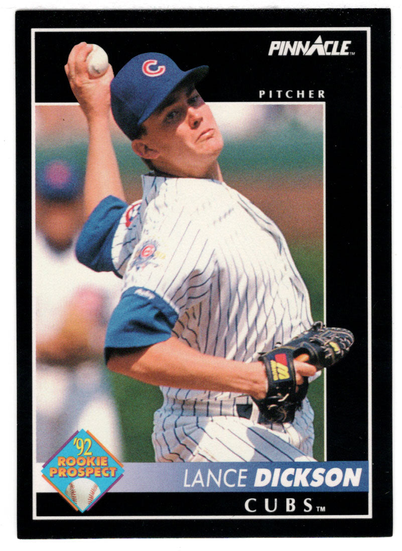 Lance Dickson - Chicago Cubs (MLB Baseball Card) 1992 Score Pinnacle # 272 Mint
