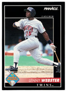 Lenny Webster - Minnesota Twins (MLB Baseball Card) 1992 Score Pinnacle # 276 Mint