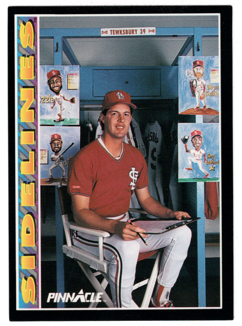 Bob Tewksbury - St. Louis Cardinals - Sidelines (MLB Baseball Card) 1992 Score Pinnacle # 288 Mint
