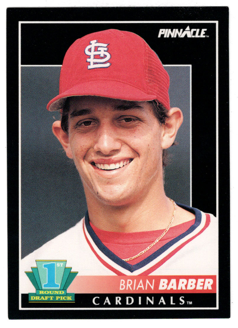 Brian Barber RC - St. Louis Cardinals (MLB Baseball Card) 1992 Score Pinnacle # 298 Mint