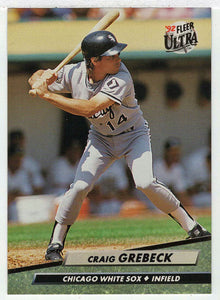 Craig Grebeck - Chicago White Sox (MLB Baseball Card) 1992 Fleer Ultra # 34 Mint