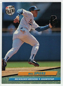 Bill Spiers - Milwaukee Brewers (MLB Baseball Card) 1992 Fleer Ultra # 84 Mint