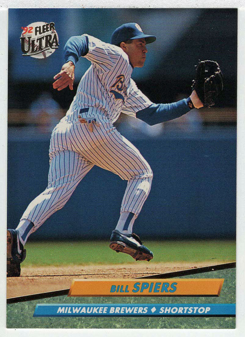 Bill Spiers - Milwaukee Brewers (MLB Baseball Card) 1992 Fleer Ultra # 84 Mint