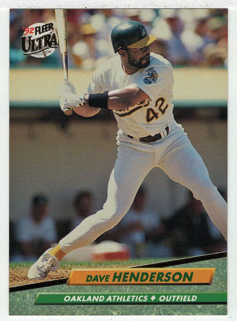 Dave Henderson - Oakland Athletics (MLB Baseball Card) 1992 Fleer Ultra # 113 Mint