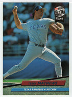 Terry Mathews - Texas Rangers (MLB Baseball Card) 1992 Fleer Ultra # 135 Mint
