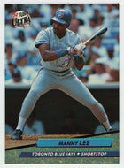 Manny Lee - Toronto Blue Jays (MLB Baseball Card) 1992 Fleer Ultra # 148 Mint
