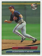 Mark Lemke - Atlanta Braves (MLB Baseball Card) 1992 Fleer Ultra # 165 Mint