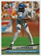 Jose Offerman - Los Angeles Dodgers (MLB Baseball Card) 1992 Fleer Ultra # 215 Mint