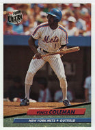 Vince Coleman - New York Mets (MLB Baseball Card) 1992 Fleer Ultra # 229 Mint