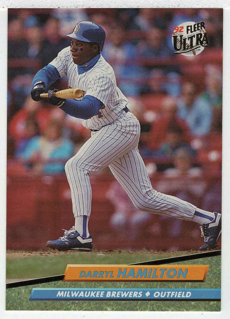 Darryl Hamilton - Milwaukee Brewers (MLB Baseball Card) 1992 Fleer Ultra # 383 Mint