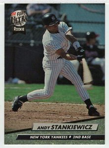 Andy Stankiewicz - New York Yankees (MLB Baseball Card) 1992 Fleer Ultra # 415 Mint