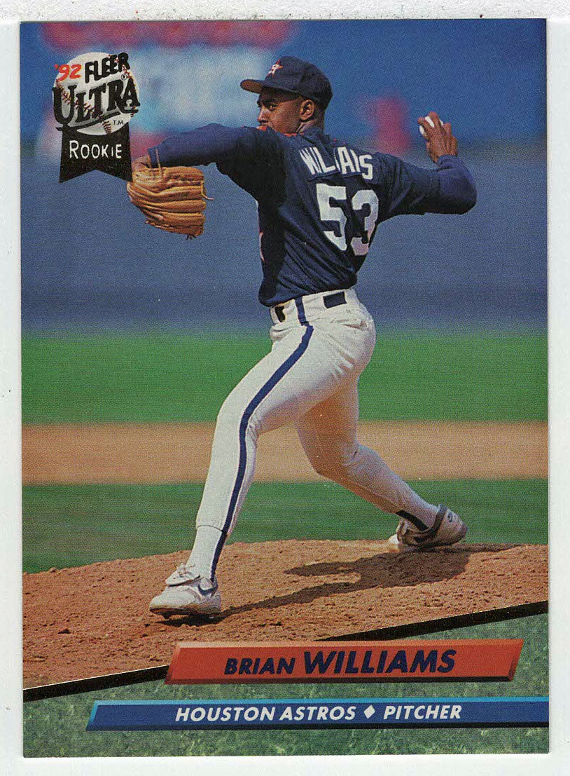 Brian Williams RC - Houston Astros (MLB Baseball Card) 1992 Fleer Ultra # 498 Mint