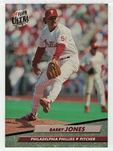 Barry Jones - Philadelphia Phillies (MLB Baseball Card) 1992 Fleer Ultra # 546 Mint