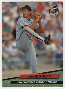 Dave Righetti - San Francisco Giants (MLB Baseball Card) 1992 Fleer Ultra # 594 Mint