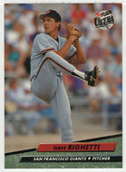 Dave Righetti - San Francisco Giants (MLB Baseball Card) 1992 Fleer Ultra # 594 Mint