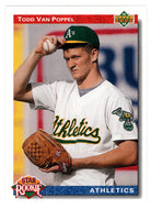 Todd Van Poppel - Oakland Athletics - Star Rookie (MLB Baseball Card) 1992 Upper Deck # 22 Mint