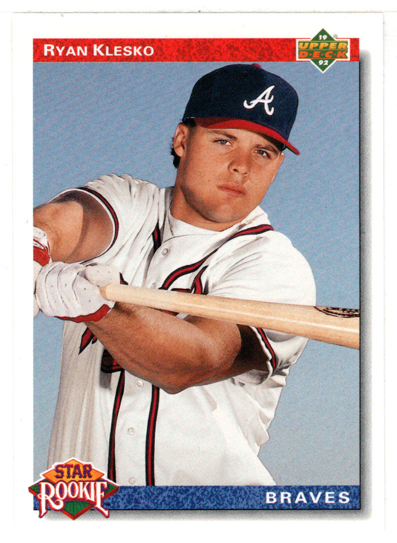 Ryan Klesko - Atlanta Braves - Star Rookie (MLB Baseball Card) 1992 Upper Deck # 24 Mint